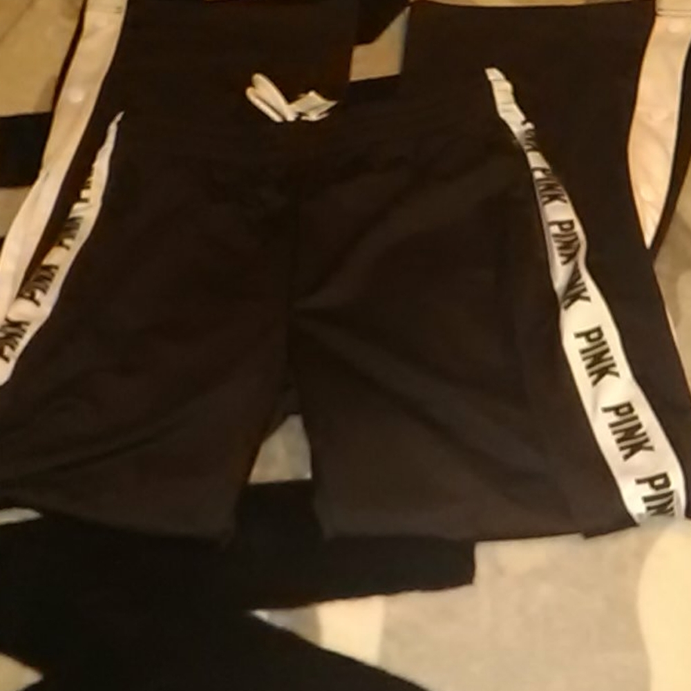 Pink by Victoria Secret track pants NWT